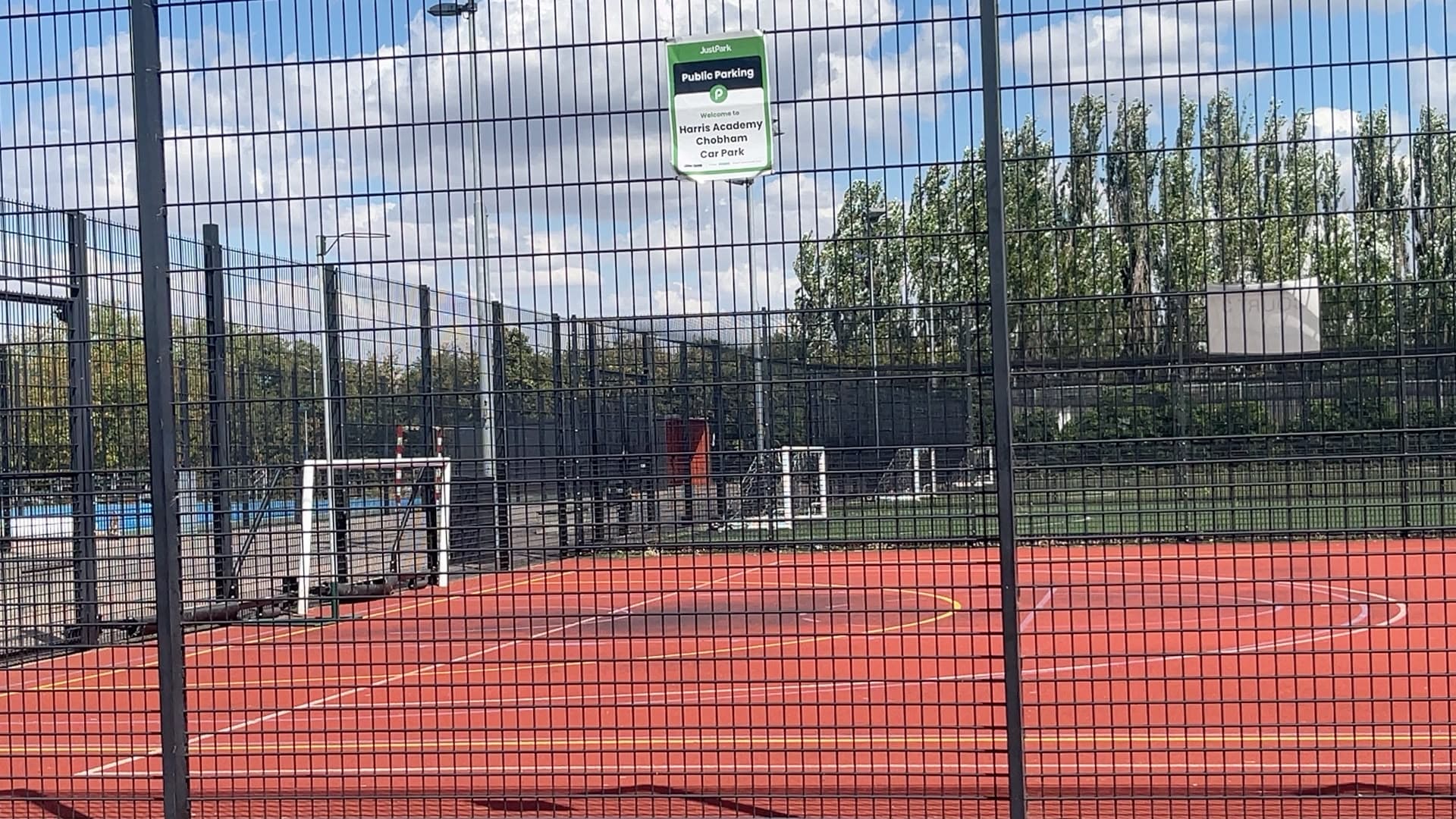 The 3G football pitch at Chobham Academy